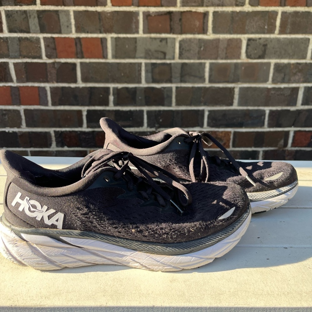 Hoka One One Black Clifton Running Shoes Women’s Size 8.5 - Picture 2 of 14